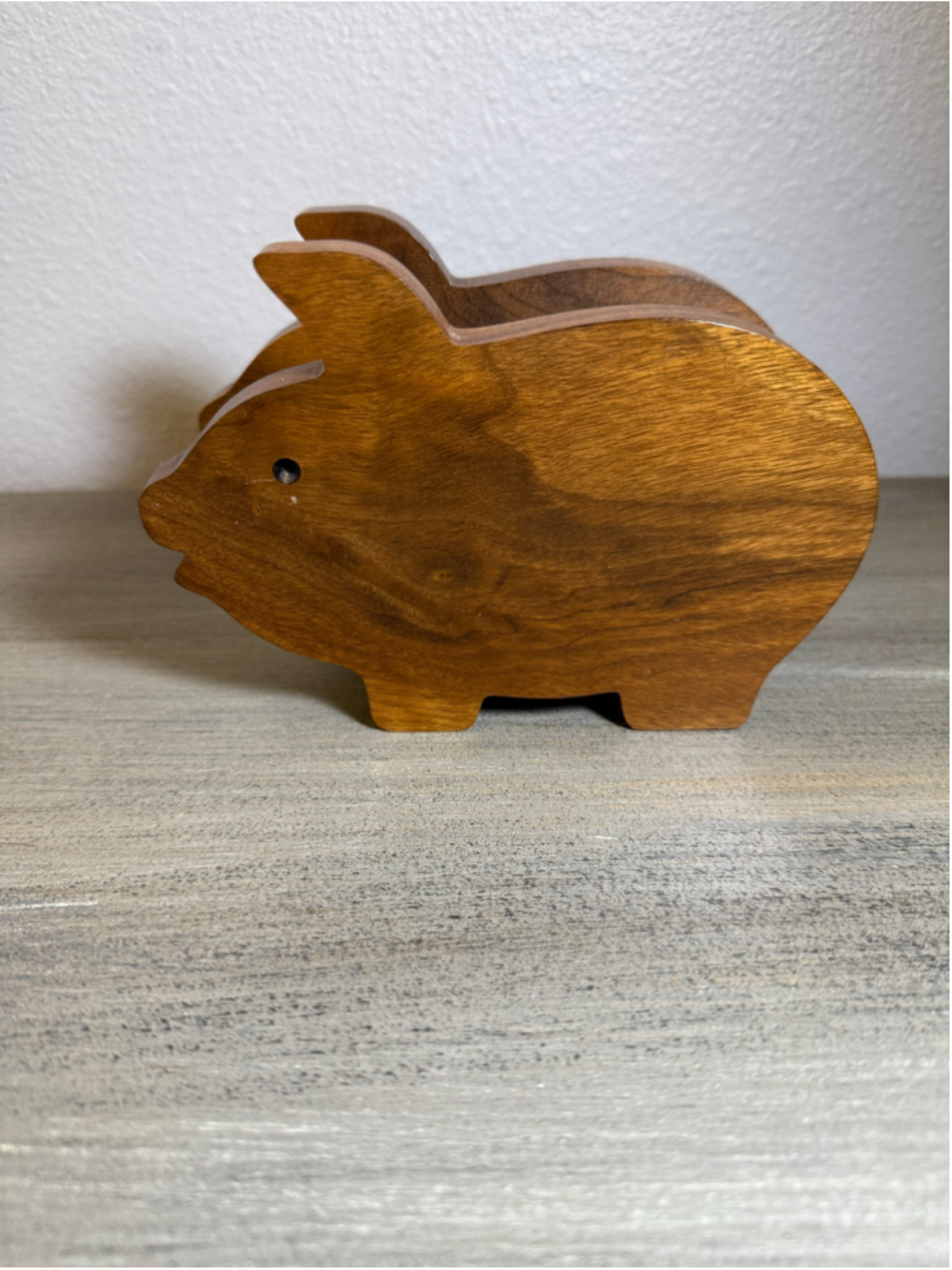 VTG House of Myrtlewood Wooden Pig Napkin Holder